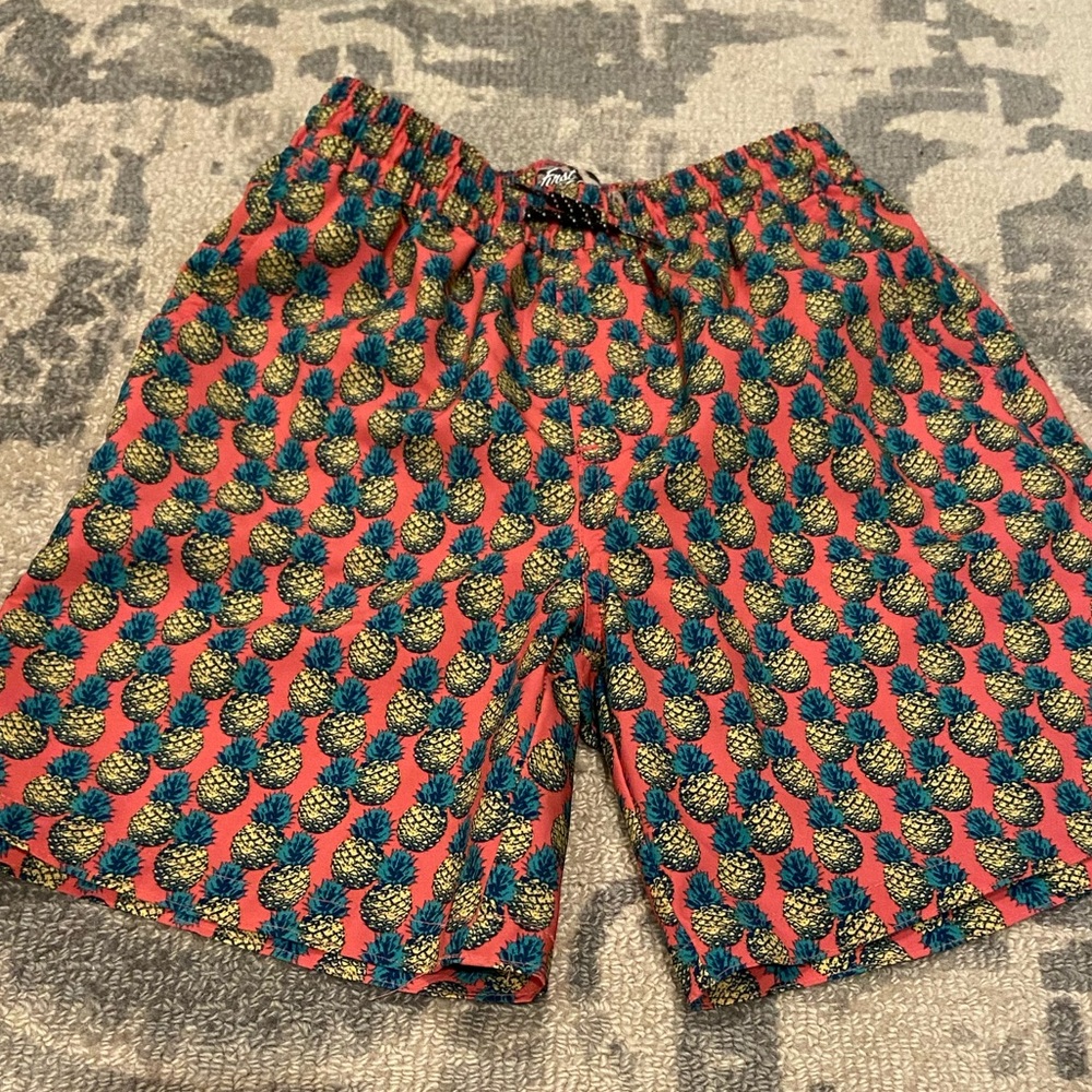 First Wave board shorts swim trunks bathing suit pineapples 10/12 great shape